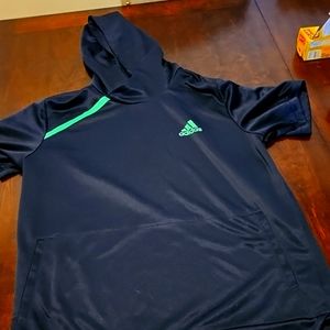 Adidas Warm Up Hooded T Shirt